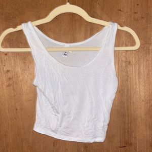 White cropped tank